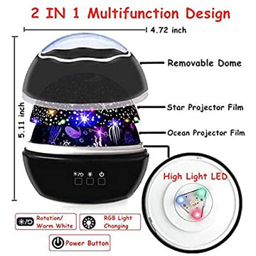 Hush Club™ - Sky Star Globe Projector