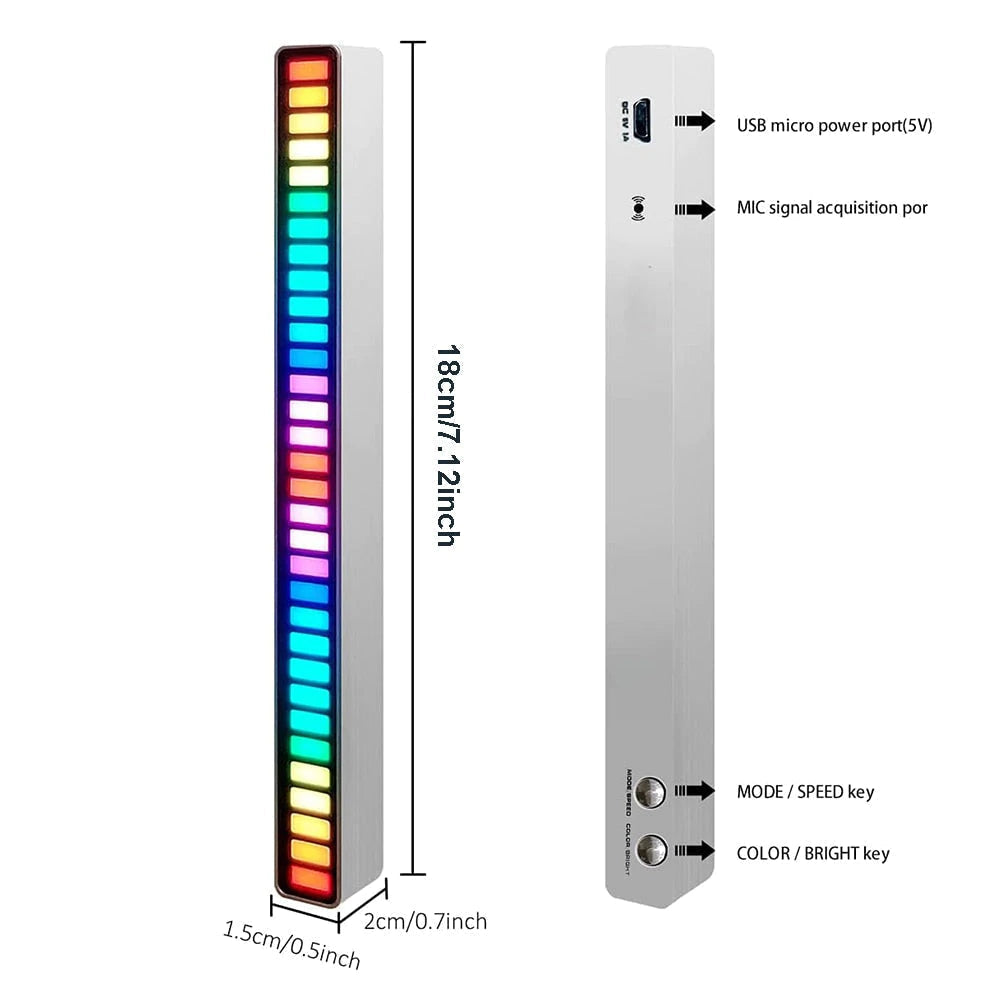 Hush Club™ Wireless Sound Activated RGB Light Bar