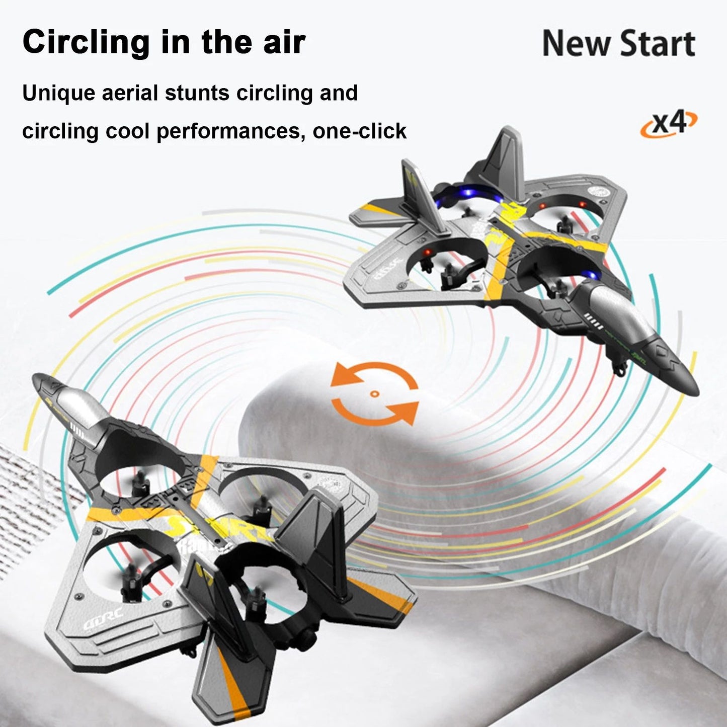 Hush Club™ Jetfighter Quadcopter Drone